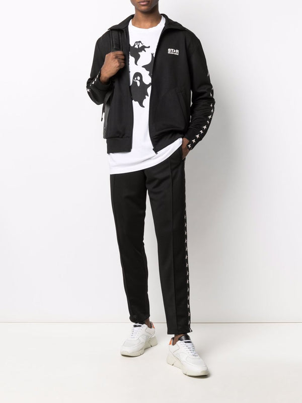 GOLDEN GOOSE ZIPPED TRACK JACKET DENIS | BLACK