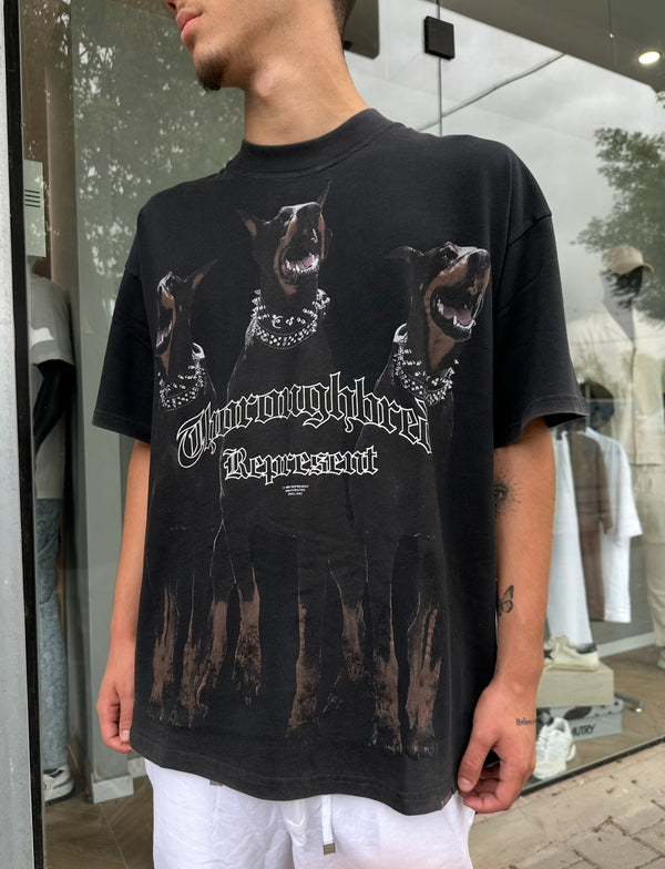 REPRESENTThoroughbred T-Shirt OverSize MLM41135-003 | Vintage Black