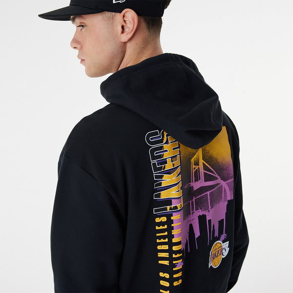 NEW ERA SKYLINE GRAPHIC OS HOODY LOSLAK BLKTRP 60424440 I BLACK