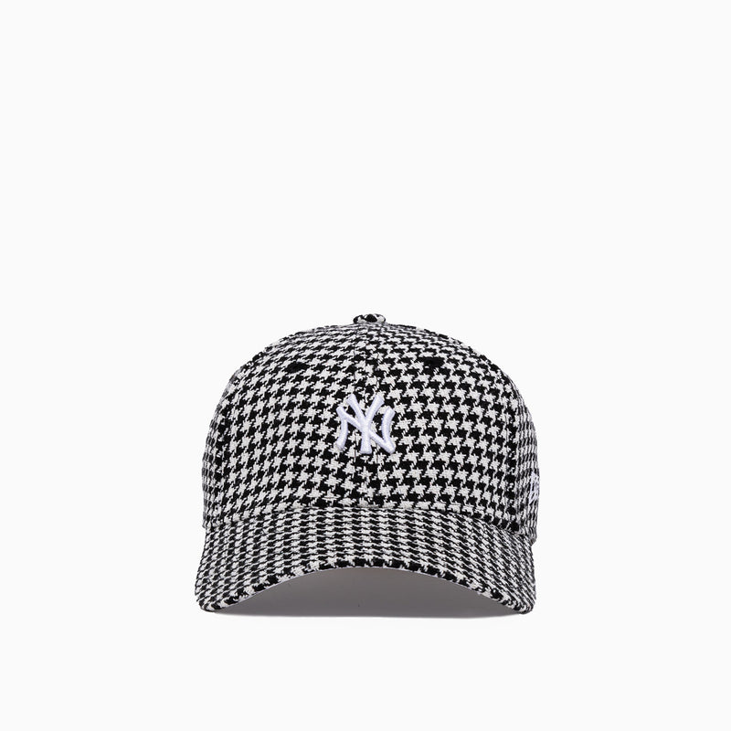 NEW ERA CAP WMNS HOUNDSTOOTH 9F OSFM 60424659 | BLACK/WHITE