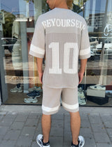 Nammos חליפה אובר סייז Be your self | Grey/White