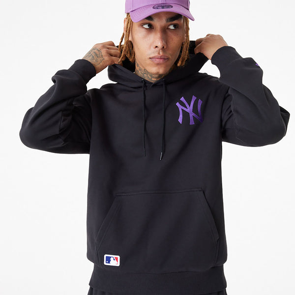 NEW ERA LEAGUE ESSNTLS OS HOODY NEYYAN BLKPNO 60416438 I BLACK