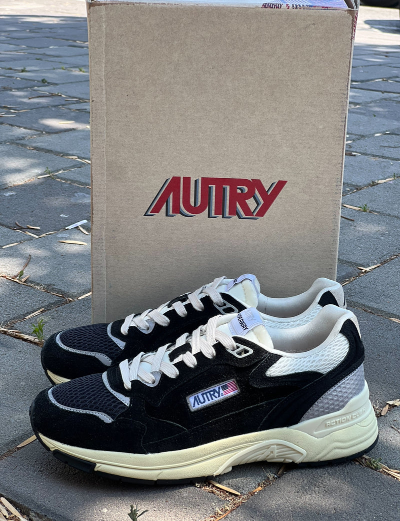 AUTRY Sneakers HYLM UM07 I Suede / Mesh Black / Silv