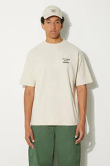 Drole de Monsieur Le T-Shirt Slogan PERM-TS203-CO002 | Beige