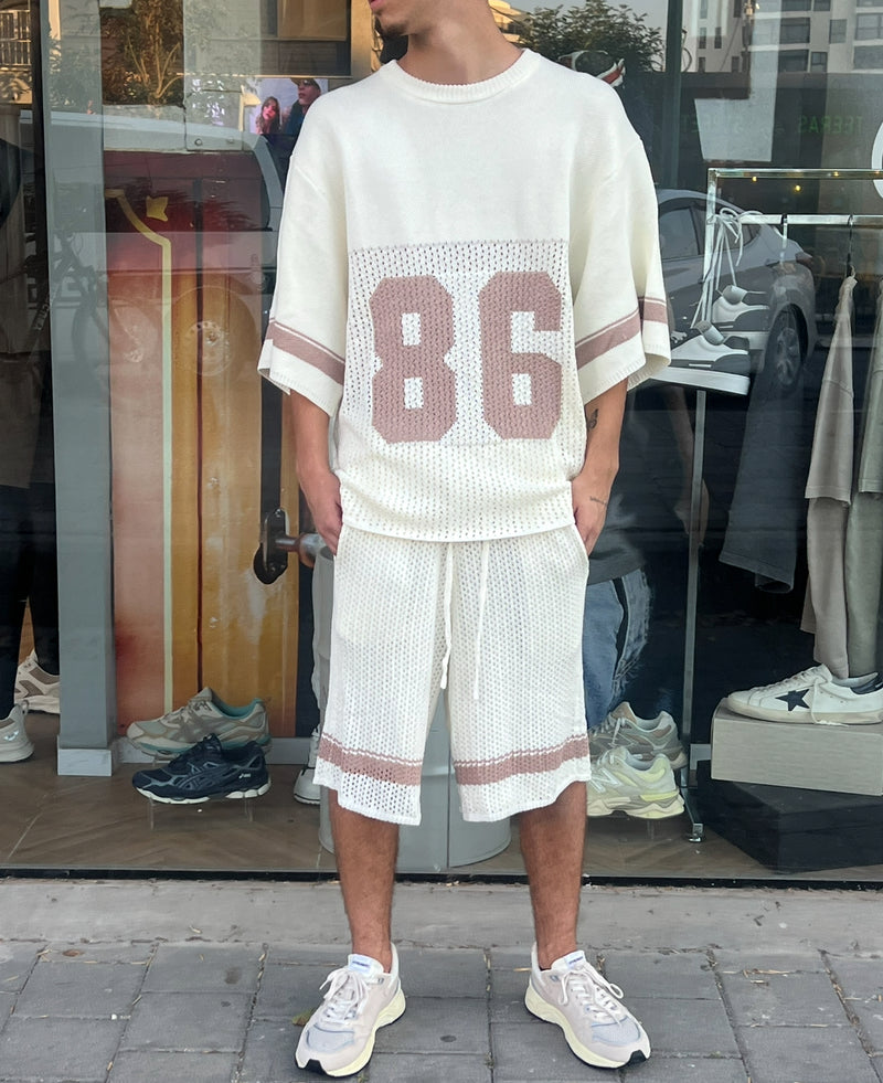 Nammos חליפה אובר סייז 86 | White/Beige