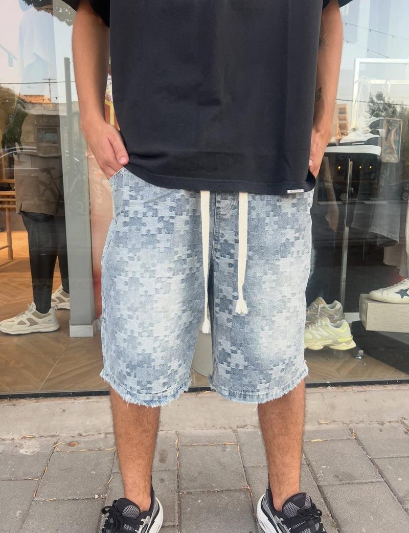 Nammos Over Size Short Jeans | Light Blue