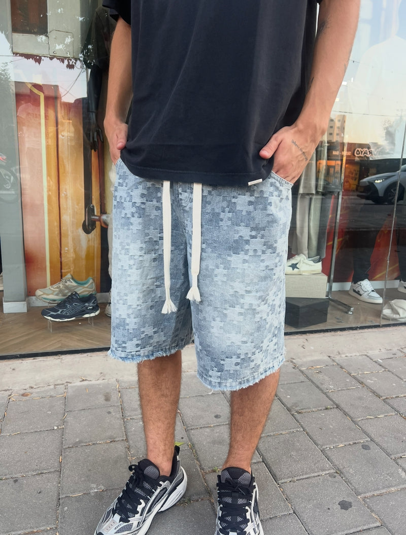 Nammos Over Size Short Jeans | Light Blue