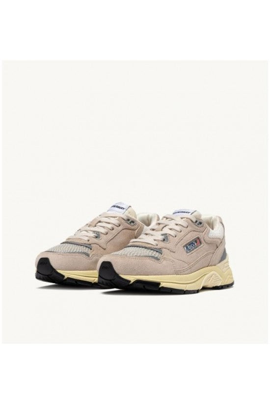 AUTRY Sneakers HYLM UM03 I Suede / Mesh Sand / Silv