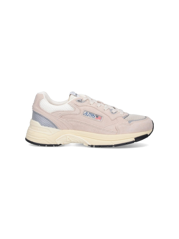 AUTRY Sneakers HYLM UM03 I Suede / Mesh Sand / Silv