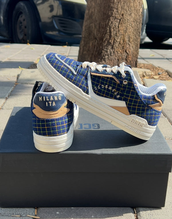 GCDS Sneakers TARTAN GCU1007 457 I Blue / Beige