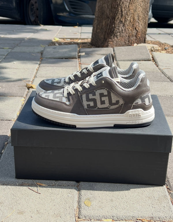 GCDS Sneakers MONOGRAM  FABRIC GCU1011 461 I Kaki / Grey