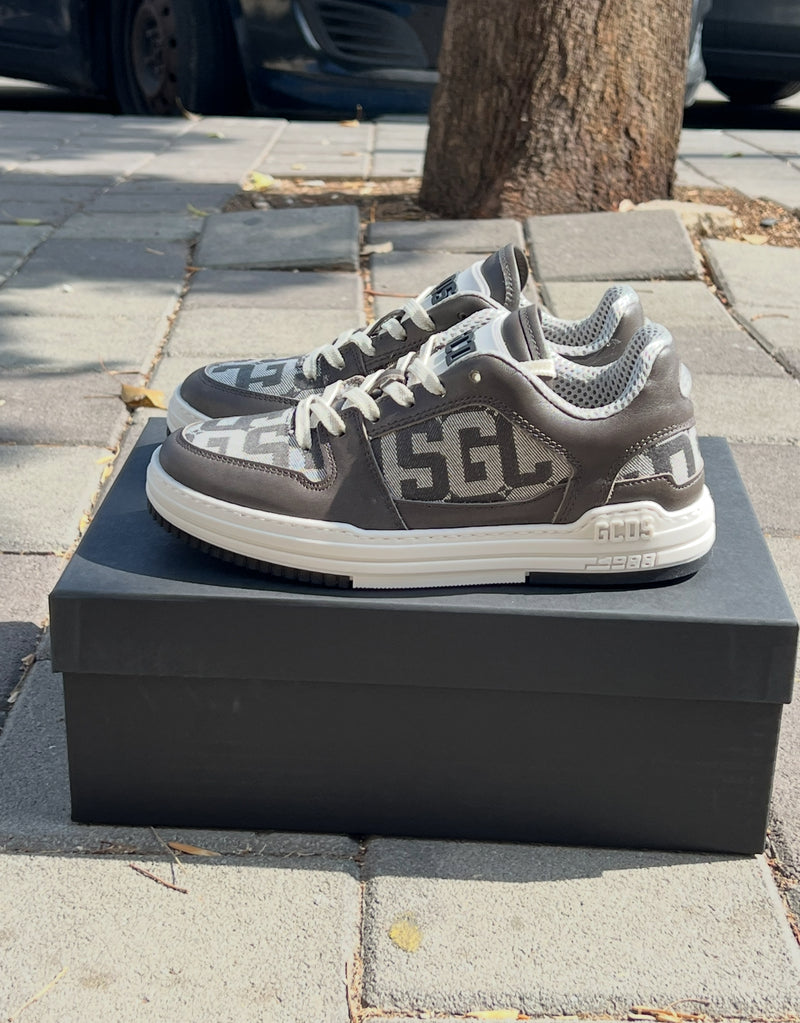 GCDS Sneakers MONOGRAM  FABRIC GCU1011 461 I Kaki / Grey