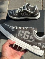 GCDS Sneakers MONOGRAM  FABRIC GCU1011 461 I Kaki / Grey