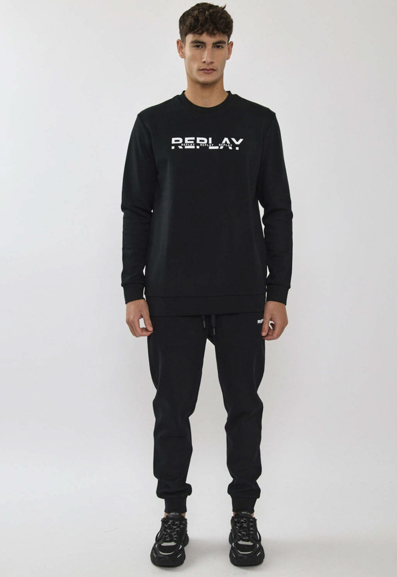 REPLAY M Crew Neck Suit 26163701 I Black