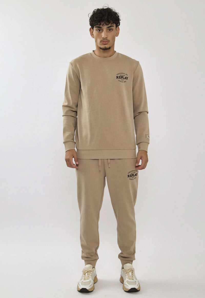 REPLAY M Crew Neck Suit 26163704 I Beige