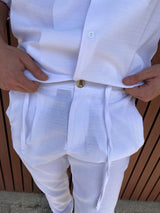 DREAM & WORK Linen suit | White