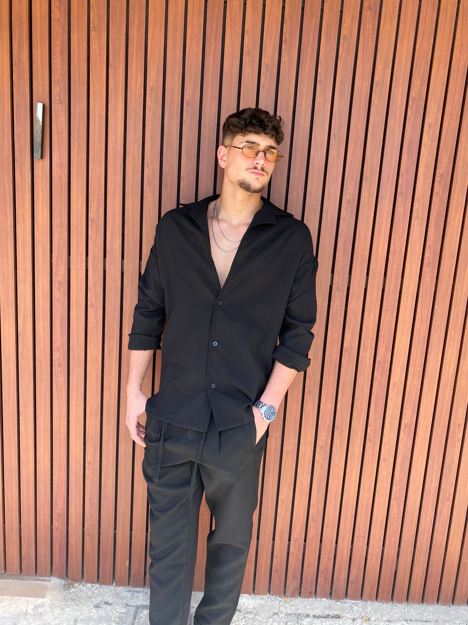 DREAM & WORK Linen suit | Black – Nammos