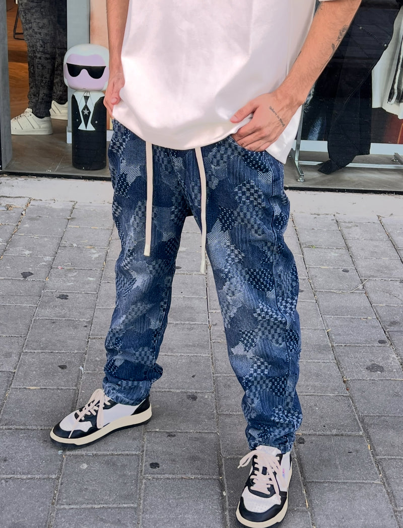 NAMMOS ג'ינס אובר סייז I Blue