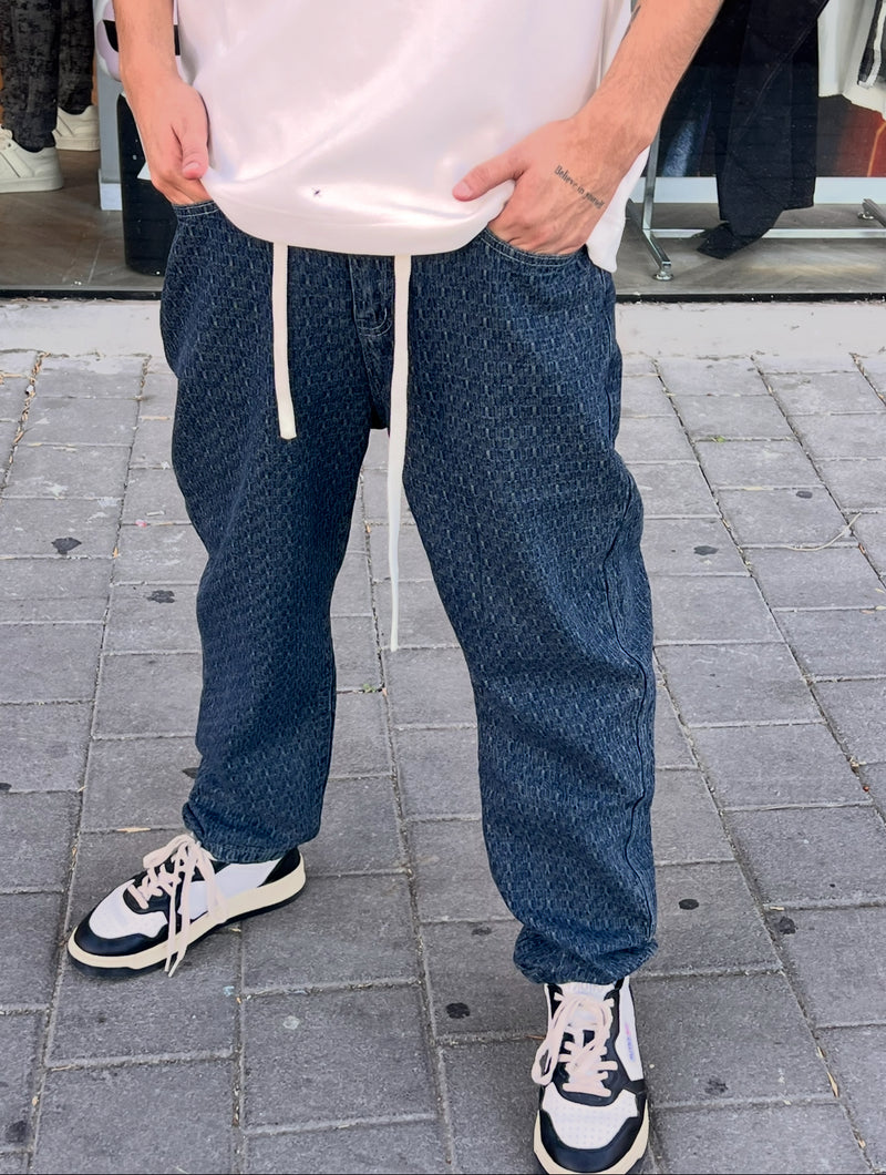 NAMMOS ג'ינס אובר סייז I Blue