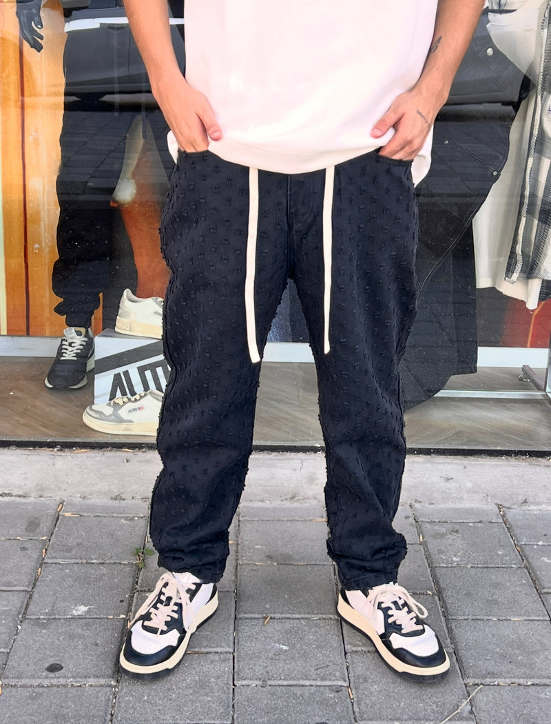 NAMMOS ג'ינס אובר סייז I Black