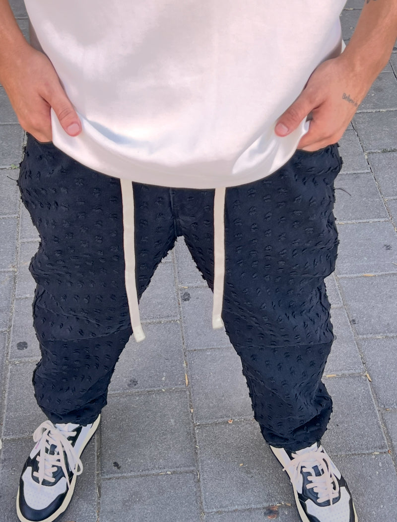 NAMMOS ג'ינס אובר סייז I Black