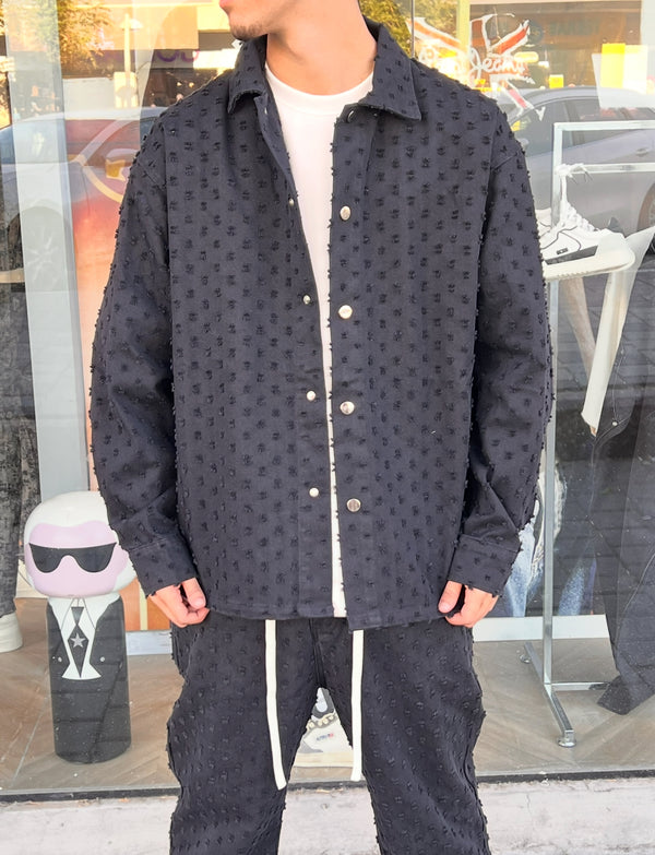 NAMMOS ג'קט אובר סייז I Black