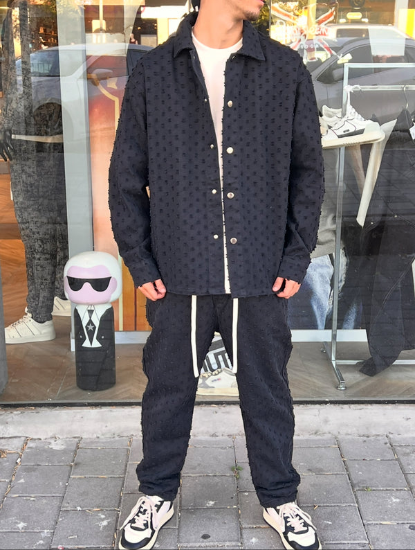 NAMMOS ג'קט אובר סייז I Black