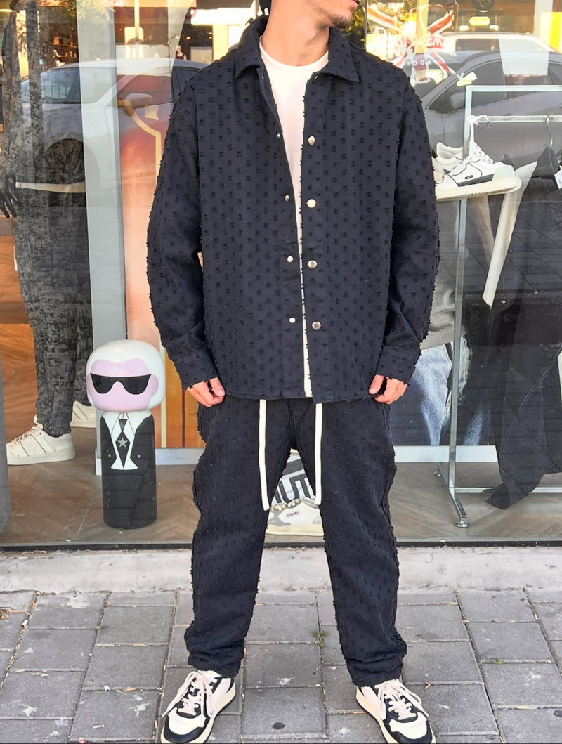 NAMMOS ג'קט אובר סייז I Black