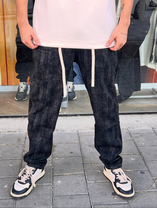 NAMMOS ג'ינס אובר סייז I Black