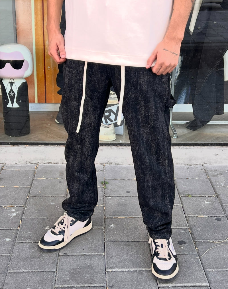 NAMMOS ג'ינס אובר סייז I Black