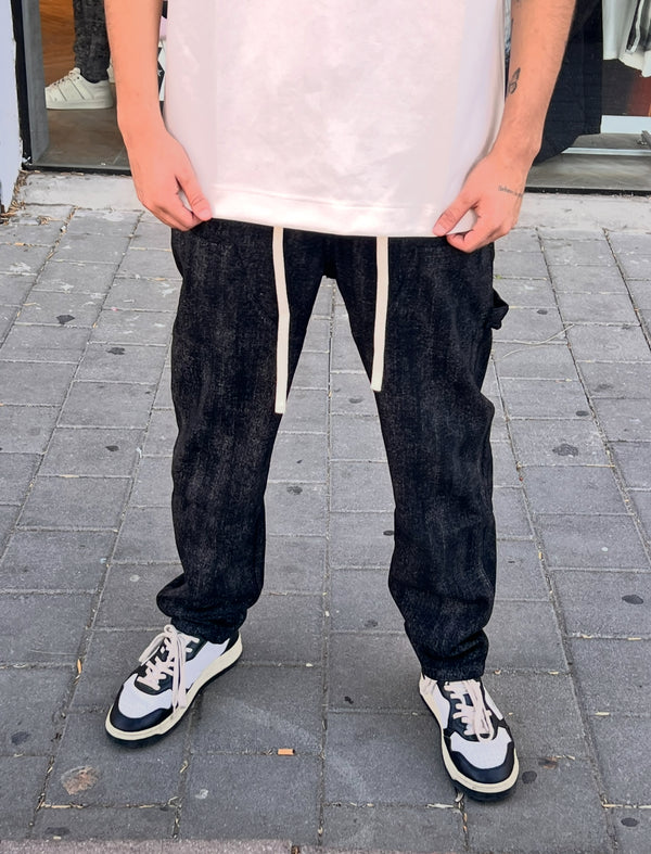 NAMMOS ג'ינס אובר סייז I Black