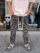 NAMMOS ג'ינס אובר סייז I Grey / Black