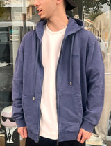 GCDS Men Straight Zip Hoodie GC252MH02-440 | Blue