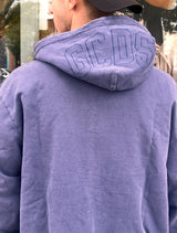 GCDS Men Straight Zip Hoodie GC252MH02-440 | Blue