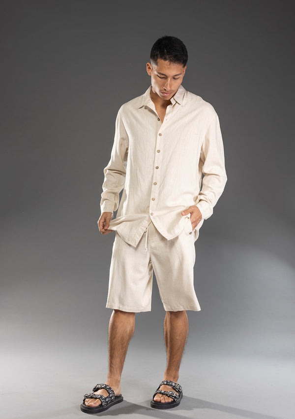 Nammos Fil Rouge Mykonos Linen suit | Beige