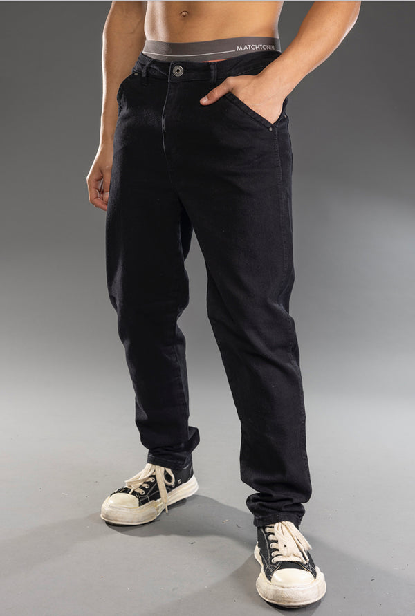 Nammos Fil Rouge Baggy Drill Pants | Black