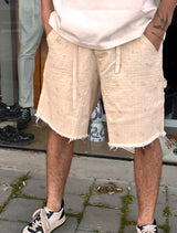 NAMMOS מכנס ג'ינס אובר סייז קצר VA25010  I Khaki