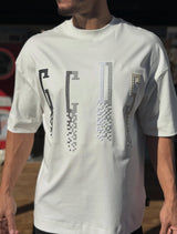 GCDS Men Oversize T-Shirt GC261MT36 100 | White