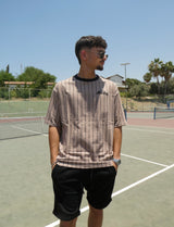 NEW ERA NE PINSTRIPE OS TEE NEWERA ABRBLK 60435515 | Brown/Black