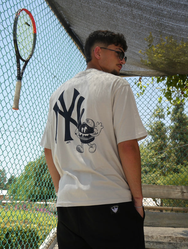 NEW ERA MLB FOOD GRAPHIC OS TEE NEYYAN STNVY 60435533 | Beige