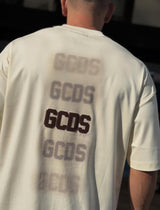 GCDS Men OverSize T-Shirt GC261MT04-101 | Cream