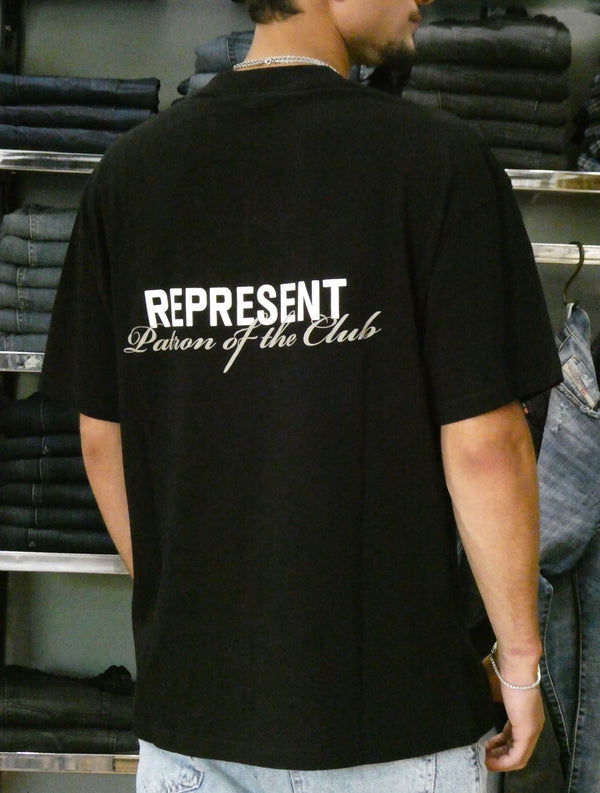 REPRESENT Patron Of The Club T-Shirt OverSize MLM4274-01 | Black