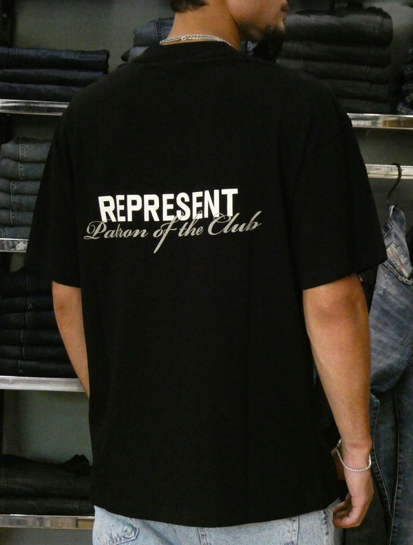 REPRESENT Patron Of The Club T-Shirt OverSize MLM4274-01 | Black