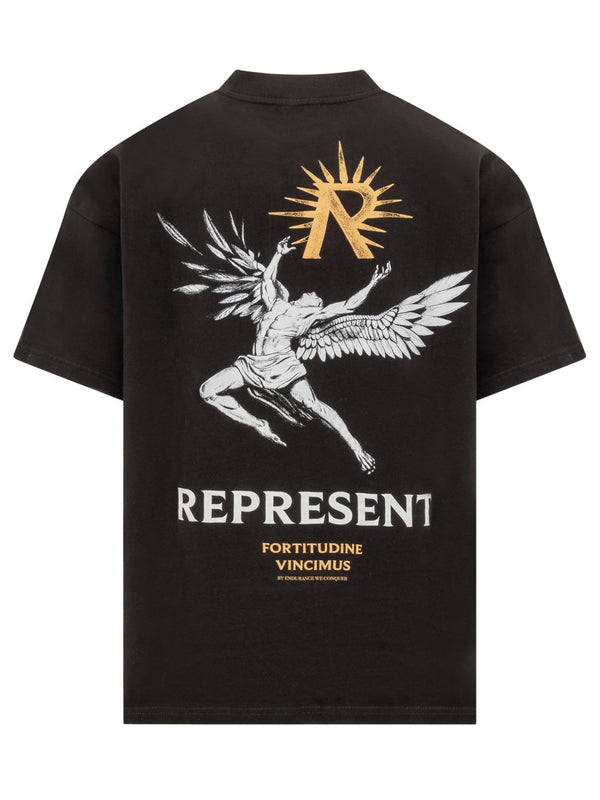 REPRESENT Icarus T-Shirt OverSize MLM467-01 | Jet Black