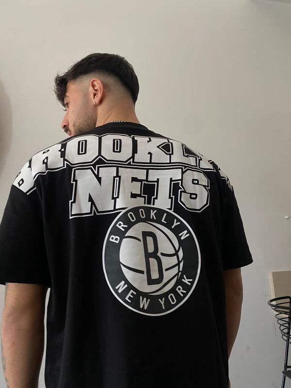 NEW ERA NBA LARGE GRAPHC BP TEE BRONET BLKWHI 60424461 | Black