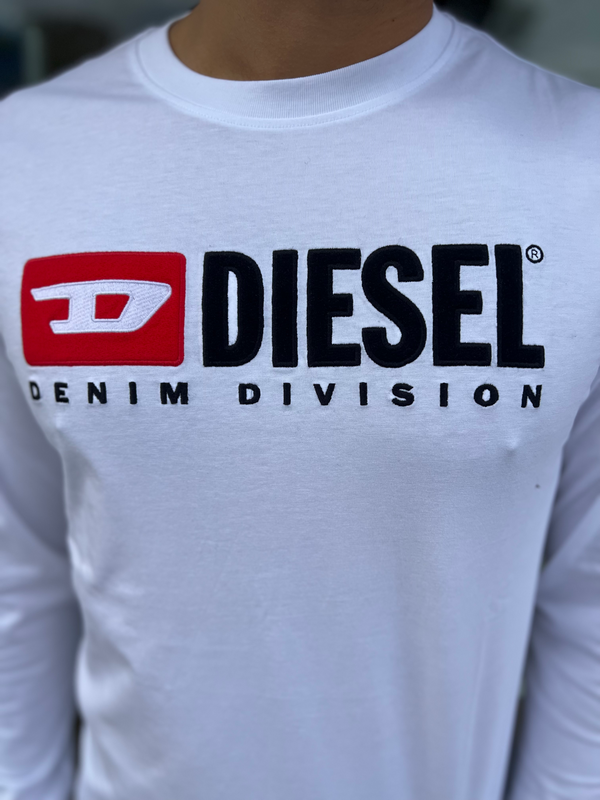 DIESEL Long sleeve Logo l White