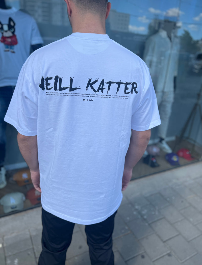 NEILL KATTER T-shirt OVER SIZE | WHITE