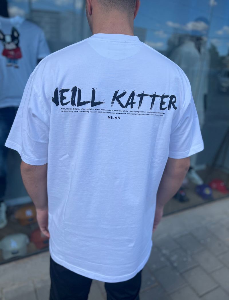 NEILL KATTER T-shirt OVER SIZE | WHITE