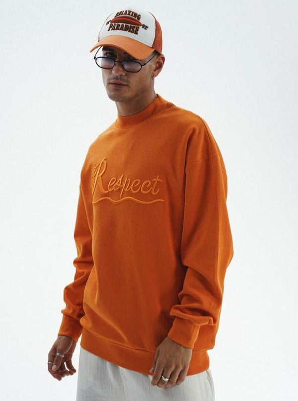 Respect Long sleeve l Orange