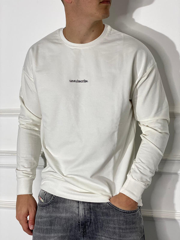 Long Sleeve Unsubscribe l White